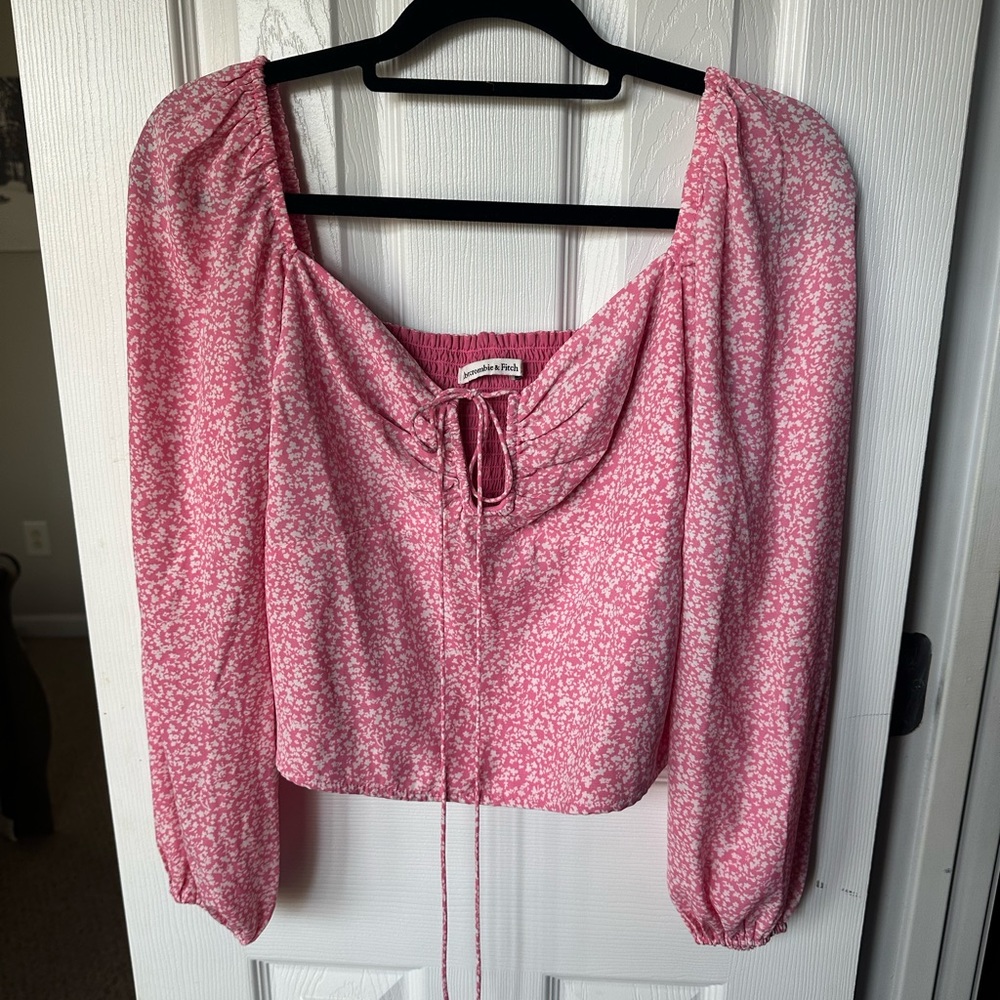 Cropped Pink Top || Abercrombie & Fitch